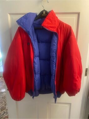 Vintage Columbia Red & Blue Puffer Jacket